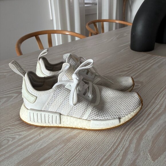 Adidas NMD R1 – Triple White – Size 8.5 - Picture 1 of 3
